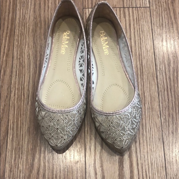 Shoes - Rose gold flats